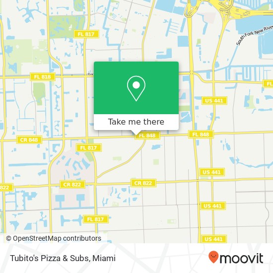 Mapa de Tubito's Pizza & Subs