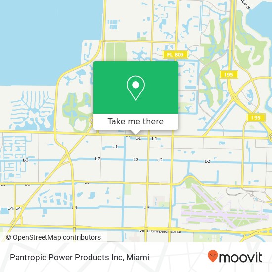 Pantropic Power Products Inc map