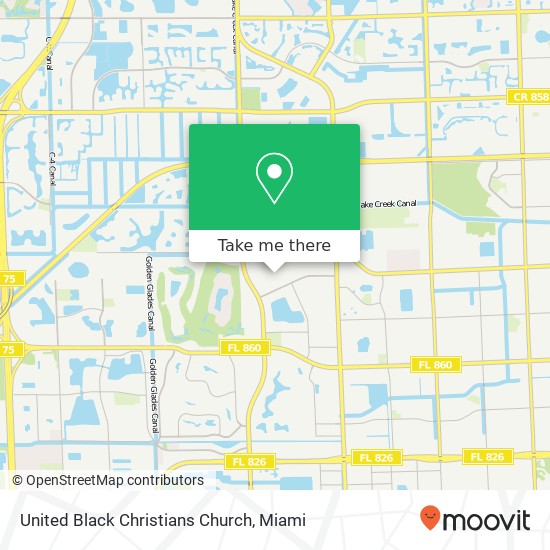 Mapa de United Black Christians Church