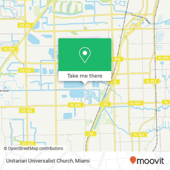 Mapa de Unitarian Universalist Church