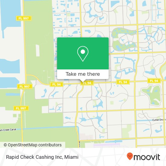 Rapid Check Cashing Inc map