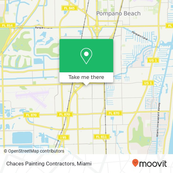 Chaces Painting Contractors map