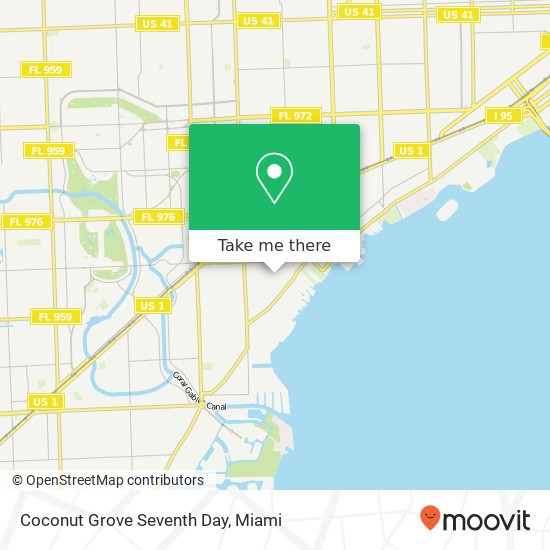 Mapa de Coconut Grove Seventh Day
