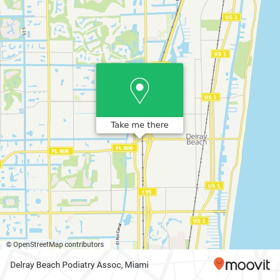 Delray Beach Podiatry Assoc map