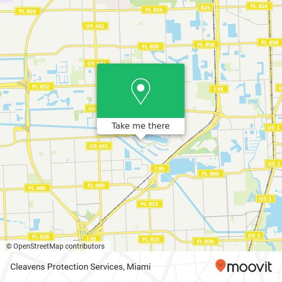 Cleavens Protection Services map