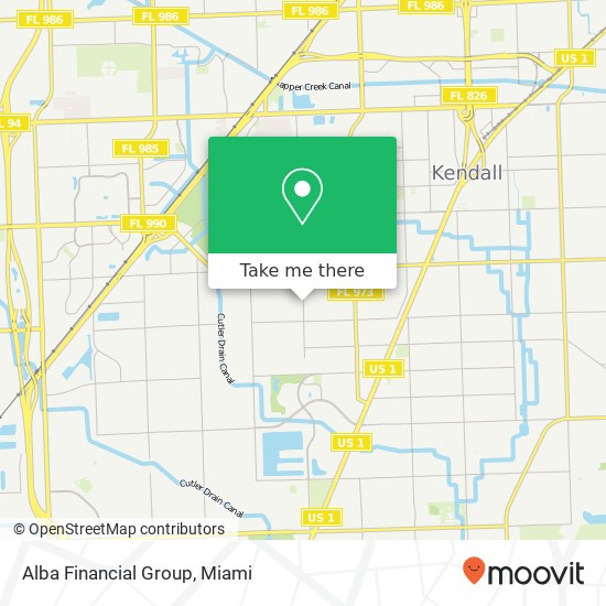 Alba Financial Group map