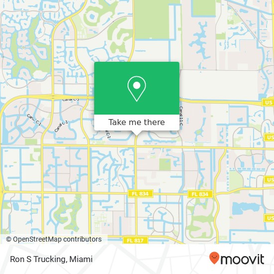 Ron S Trucking map