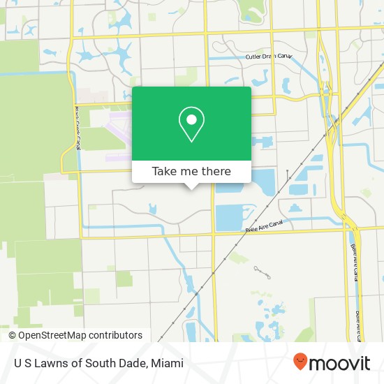 U S Lawns of South Dade map