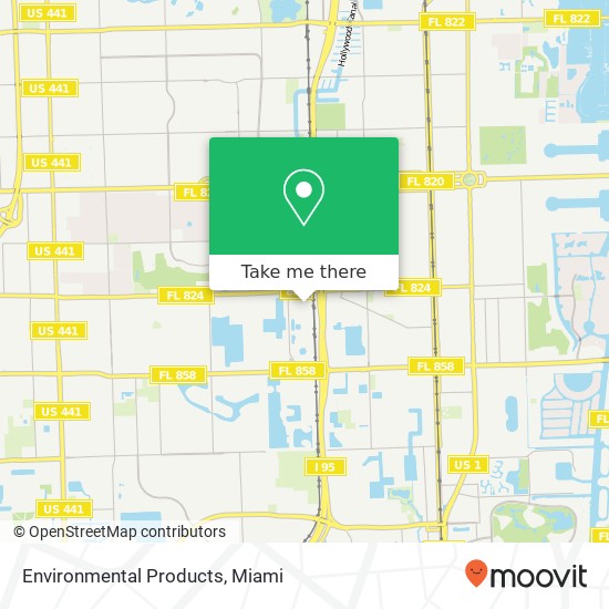 Mapa de Environmental Products