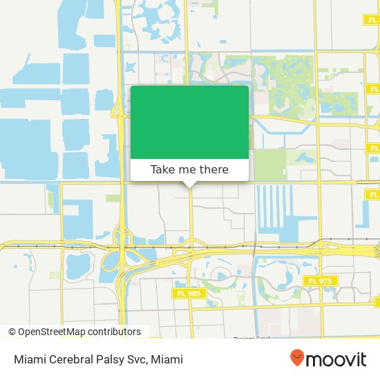 Mapa de Miami Cerebral Palsy Svc