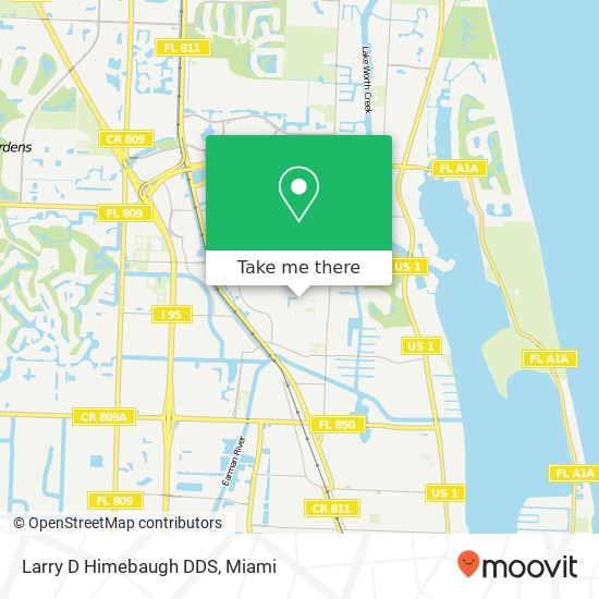 Larry D Himebaugh DDS map