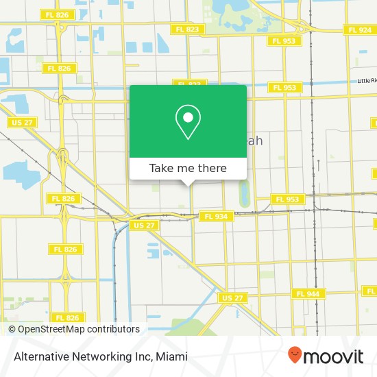 Mapa de Alternative Networking Inc