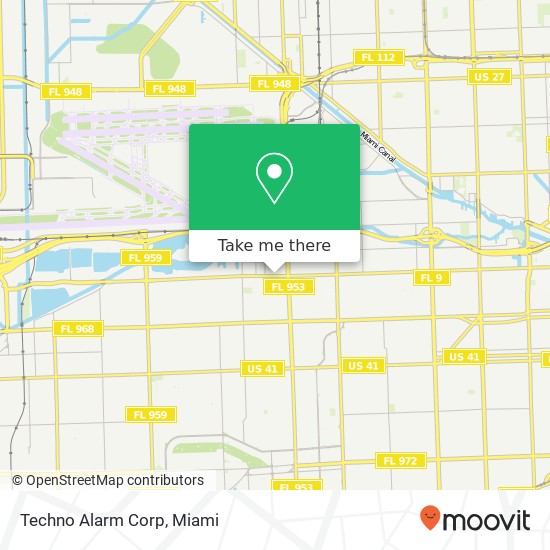 Techno Alarm Corp map