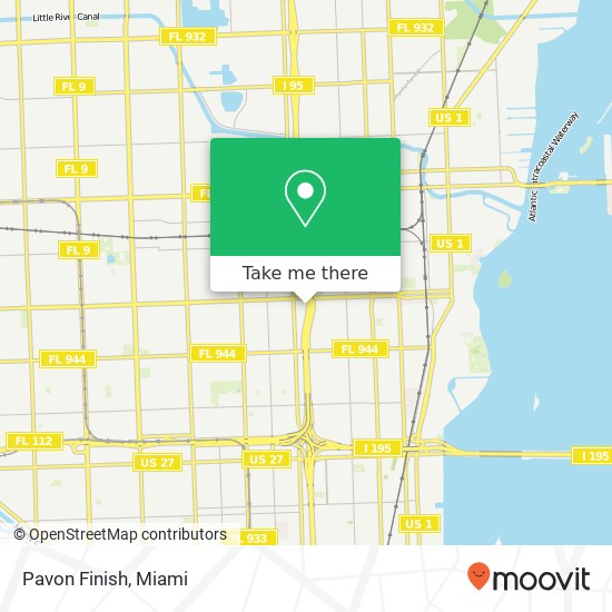 Pavon Finish map