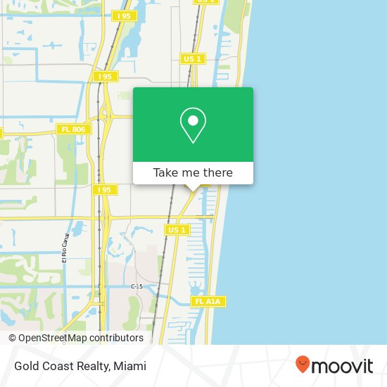 Gold Coast Realty map