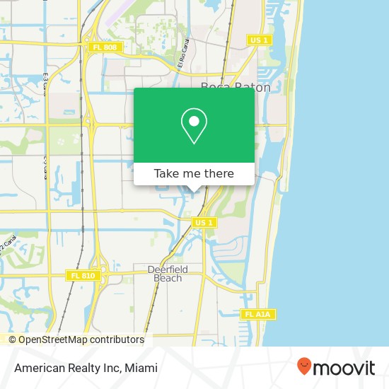 Mapa de American Realty Inc