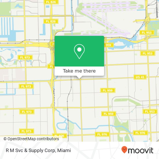 R M Svc & Supply Corp map