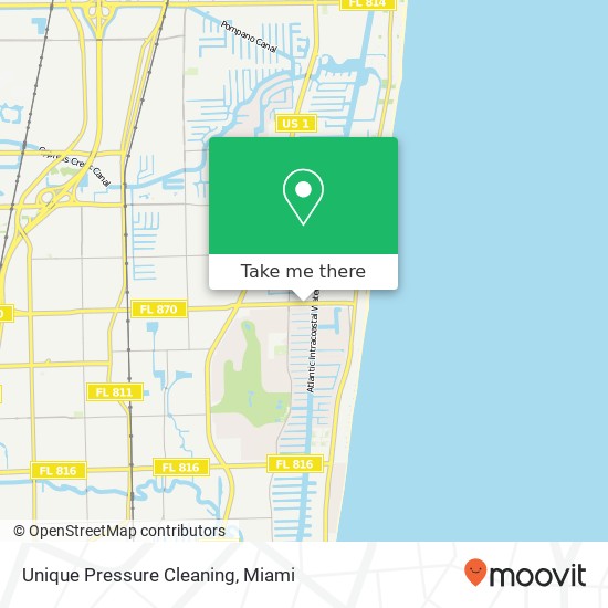 Mapa de Unique Pressure Cleaning