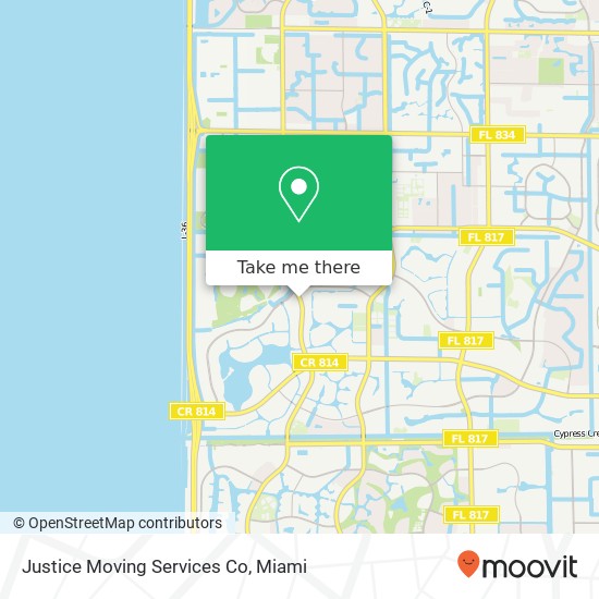 Mapa de Justice Moving Services Co