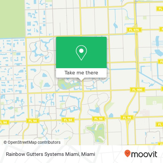 Mapa de Rainbow Gutters Systems Miami