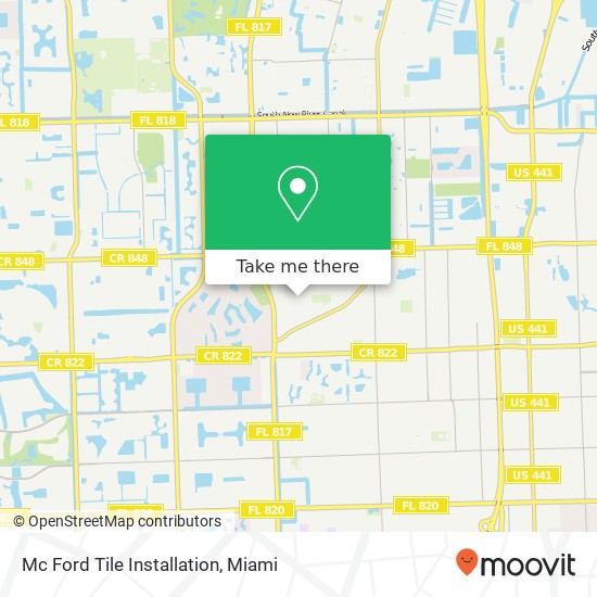 Mapa de Mc Ford Tile Installation