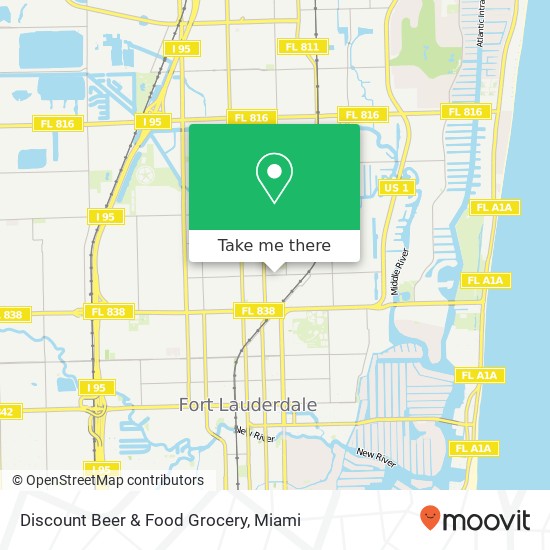 Discount Beer & Food Grocery map