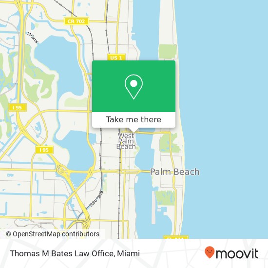 Thomas M Bates Law Office map