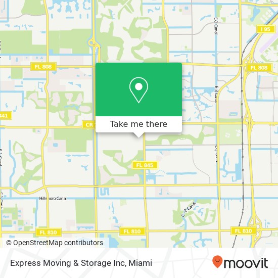 Mapa de Express Moving & Storage Inc