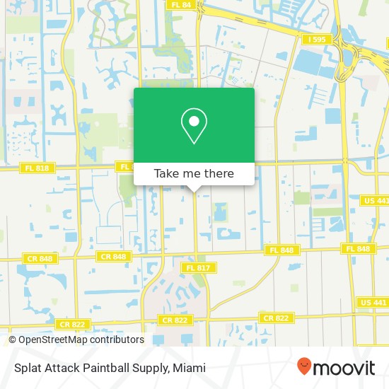 Splat Attack Paintball Supply map