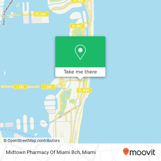 Midtown Pharmacy Of Miami Bch map