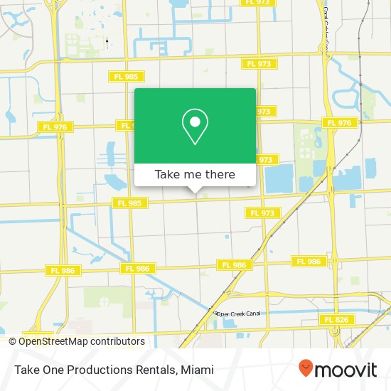 Take One Productions Rentals map