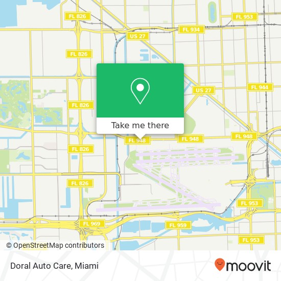 Mapa de Doral Auto Care