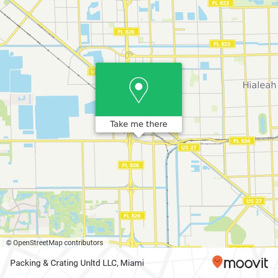 Packing & Crating Unltd LLC map