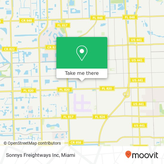 Sonnys Freightways Inc map
