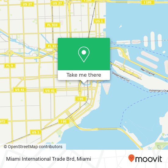 Mapa de Miami International Trade Brd