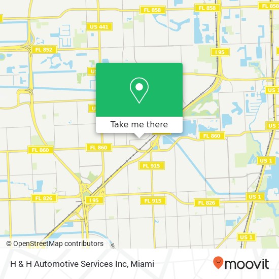 H & H Automotive Services Inc map