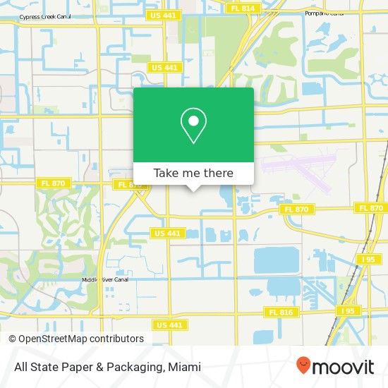 Mapa de All State Paper & Packaging