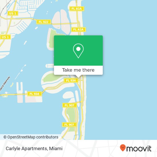 Mapa de Carlyle Apartments