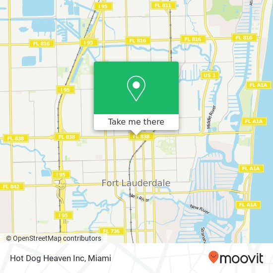 Mapa de Hot Dog Heaven Inc