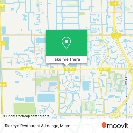 Mapa de Rickey's Restaurant & Lounge