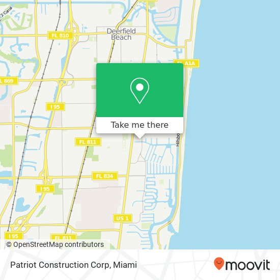 Mapa de Patriot Construction Corp