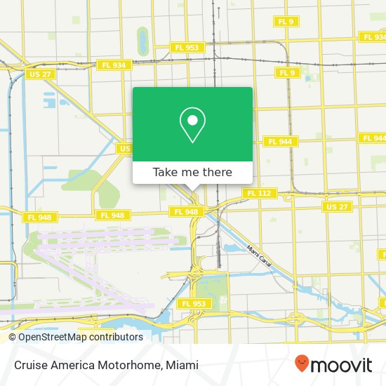 Mapa de Cruise America Motorhome