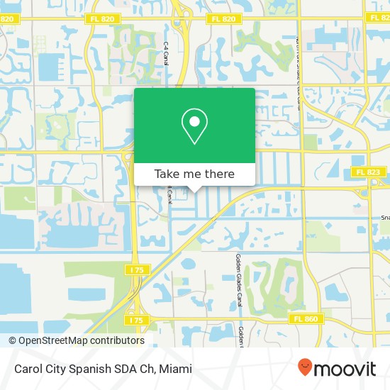 Mapa de Carol City Spanish SDA Ch