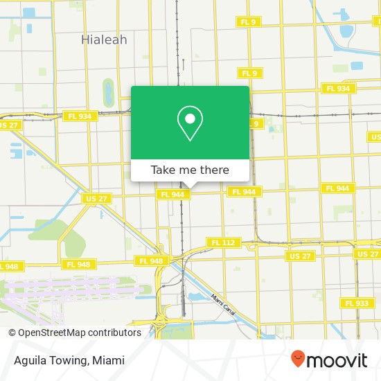Aguila Towing map