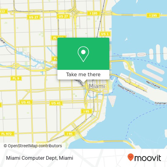 Miami Computer Dept map