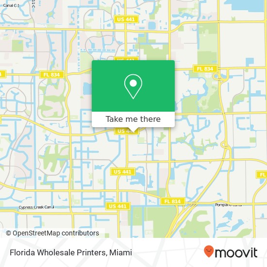 Florida Wholesale Printers map