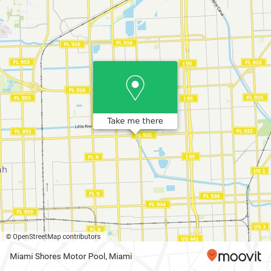 Miami Shores Motor Pool map