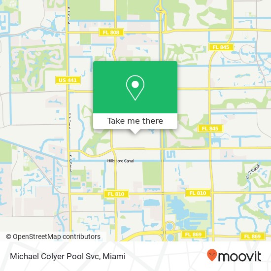 Michael Colyer Pool Svc map