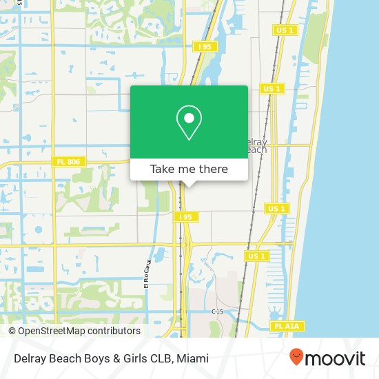 Delray Beach Boys & Girls CLB map