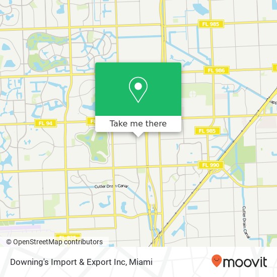 Mapa de Downing's Import & Export Inc